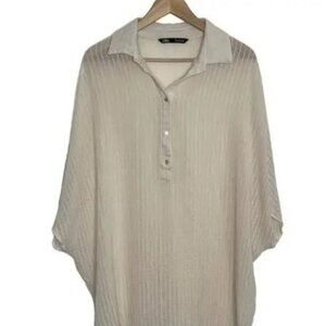 terrycloth button up dress